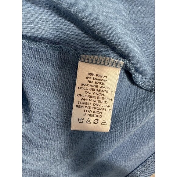 Logo‎ By Lori Goldstein Tank Top Womens Large Blue Sleeveless Tunic Lightweight - Picture 7 of 7